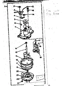 Pump Assembly parts for Kenmore Washer 110.6205152 (1106205152, 110 6205152) from AppliancePartsPros.com