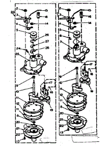 Pump Assembly parts for Kenmore Washer 110.6205204 (1106205204, 110 6205204) from AppliancePartsPros.com