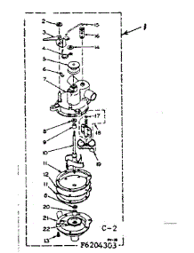 Pump Assembly parts for Kenmore Washer 110.6205303 (1106205303, 110 6205303) from AppliancePartsPros.com