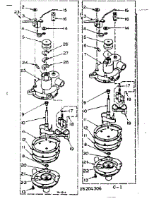 Pump Assembly parts for Kenmore Washer 110.6205306 (1106205306, 110 6205306) from AppliancePartsPros.com