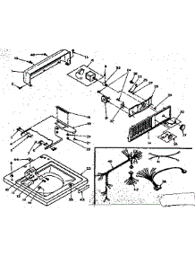 Top And Console Assembly parts for Kenmore Washer 110.6205502 (1106205502, 110 6205502) from AppliancePartsPros.com