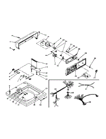 Top And Console Assembly parts for Kenmore Washer 110.6205550 (1106205550, 110 6205550) from AppliancePartsPros.com