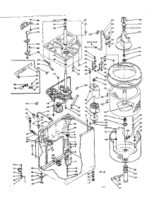 Machine Sub-Assembly parts for Kenmore Washer 110.6205802 (1106205802, 110 6205802) from AppliancePartsPros.com