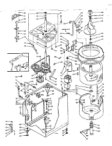 Machine Sub-Assembly parts for Kenmore Washer 110.6205808 (1106205808, 110 6205808) from AppliancePartsPros.com