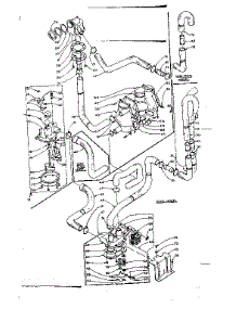 Water System parts for Kenmore Washer 110.6205851 (1106205851, 110 6205851) from AppliancePartsPros.com