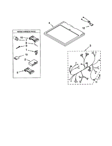 Dryer Top parts for Kenmore Dryer 110.62064102 (11062064102, 110 62064102) from AppliancePartsPros.com