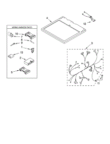 Dryer Top Parts parts for Kenmore Dryer 110.62064103 (11062064103, 110 62064103) from AppliancePartsPros.com