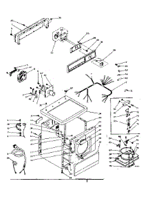 Machine Sub-Assembly parts for Kenmore Dryer 110.6207400 (1106207400, 110 6207400) from AppliancePartsPros.com