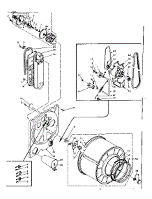 Bulkhead Assembly parts for Kenmore Dryer 110.6207401 (1106207401, 110 6207401) from AppliancePartsPros.com