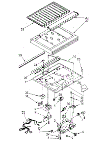 Compartment Separator parts for Kenmore Refrigerator 106.8695570 (1068695570, 106 8695570) from AppliancePartsPros.com