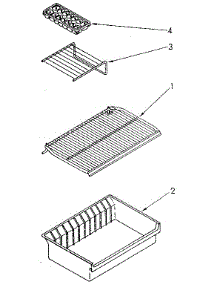 Shelf parts for Kenmore Refrigerator 106.8698032 (1068698032, 106 8698032) from AppliancePartsPros.com