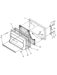 Freezer Door parts for Kenmore Refrigerator 106.8698032 (1068698032, 106 8698032) from AppliancePartsPros.com