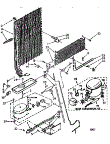Unit parts for Kenmore Refrigerator 106.8698062 (1068698062, 106 8698062) from AppliancePartsPros.com