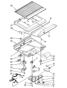 Compartment Separator parts for Kenmore Refrigerator 106.8698062 (1068698062, 106 8698062) from AppliancePartsPros.com