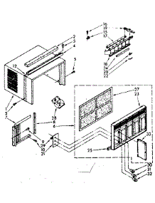 Cabinet Parts parts for Kenmore Heat Pump System 106.8700680 (1068700680, 106 8700680) from AppliancePartsPros.com