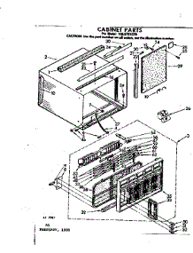 Cabinet Parts parts for Kenmore Heat Pump System 106.8701070 (1068701070, 106 8701070) from AppliancePartsPros.com