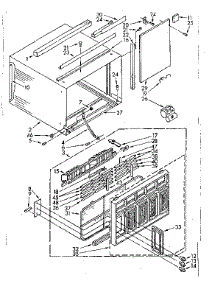 Cabinet Parts parts for Kenmore Heat Pump System 106.8701141 (1068701141, 106 8701141) from AppliancePartsPros.com