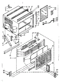 Cabinet Parts parts for Kenmore Heat Pump System 106.8701490 (1068701490, 106 8701490) from AppliancePartsPros.com