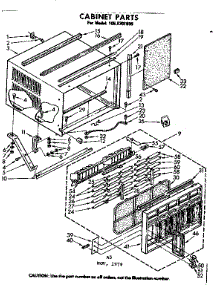 Cabinet Parts parts for Kenmore Heat Pump System 106.8701890 (1068701890, 106 8701890) from AppliancePartsPros.com