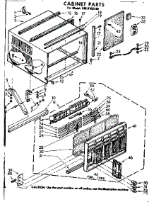Cabinet Parts parts for Kenmore Heat Pump System 106.8702190 (1068702190, 106 8702190) from AppliancePartsPros.com
