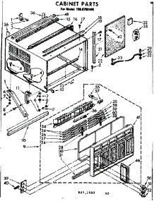 Cabinet Parts parts for Kenmore Heat Pump System 106.8702490 (1068702490, 106 8702490) from AppliancePartsPros.com