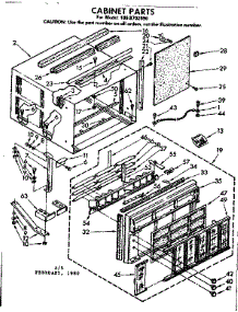Cabinet Parts parts for Kenmore Heat Pump System 106.8702990 (1068702990, 106 8702990) from AppliancePartsPros.com