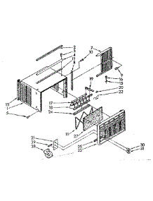 Cabinet Parts parts for Kenmore Heat Pump System 106.8710752 (1068710752, 106 8710752) from AppliancePartsPros.com