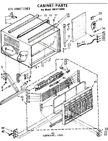 Cabinet Parts parts for Kenmore Heat Pump System 106.8712090 (1068712090, 106 8712090) from AppliancePartsPros.com