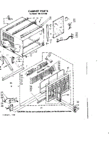 Cabinet Parts parts for Kenmore Room Air Conditioner 106.8721490 (1068721490, 106 8721490) from AppliancePartsPros.com
