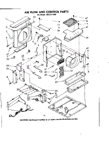 Air Flow And Control Parts parts for Kenmore Room Air Conditioner 106.8721490 (1068721490, 106 8721490) from AppliancePartsPros.com