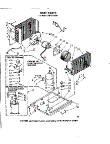 Unit Parts parts for Kenmore Room Air Conditioner 106.8721590 (1068721590, 106 8721590) from AppliancePartsPros.com