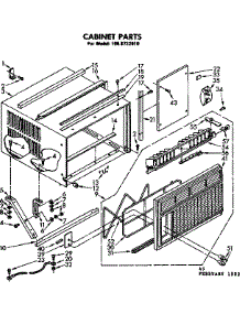 Cabinet Parts parts for Kenmore Room Air Conditioner 106.8722010 (1068722010, 106 8722010) from AppliancePartsPros.com
