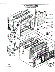 Cabinet Parts parts for Kenmore Room Air Conditioner 106.8722530 (1068722530, 106 8722530) from AppliancePartsPros.com