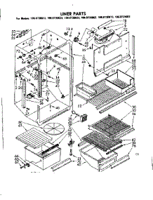 Liner Parts parts for Kenmore Refrigerator 106.8730813 (1068730813, 106 8730813) from AppliancePartsPros.com