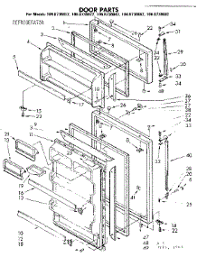 Door Parts parts for Kenmore Refrigerator 106.8730842 (1068730842, 106 8730842) from AppliancePartsPros.com