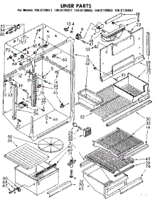 Liner Parts parts for Kenmore Refrigerator 106.8730842 (1068730842, 106 8730842) from AppliancePartsPros.com