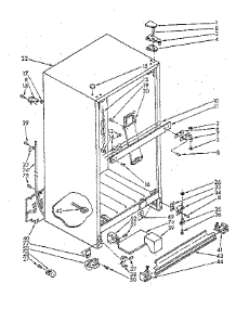 Cabinet Parts parts for Kenmore Refrigerator 106.8730913 (1068730913, 106 8730913) from AppliancePartsPros.com