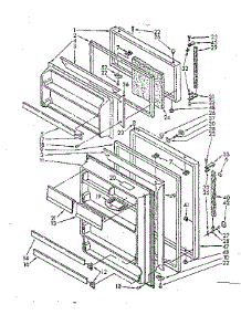 Door Parts parts for Kenmore Refrigerator 106.8730913 (1068730913, 106 8730913) from AppliancePartsPros.com