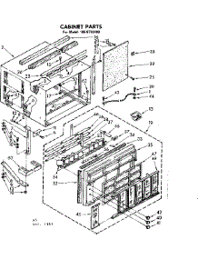 Cabinet Parts parts for Kenmore Heat Pump System 106.8732990 (1068732990, 106 8732990) from AppliancePartsPros.com