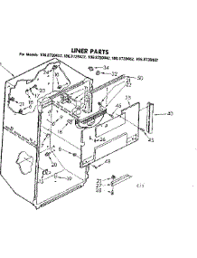 Liner Parts parts for Kenmore Refrigerator 106.8739482 (1068739482, 106 8739482) from AppliancePartsPros.com