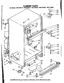 Cabinet Parts parts for Kenmore Refrigerator 106.8739482 (1068739482, 106 8739482) from AppliancePartsPros.com
