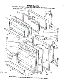 Door Parts parts for Kenmore Refrigerator 106.8739482 (1068739482, 106 8739482) from AppliancePartsPros.com