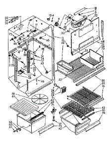 Liner Parts parts for Kenmore Refrigerator 106.8740831 (1068740831, 106 8740831) from AppliancePartsPros.com