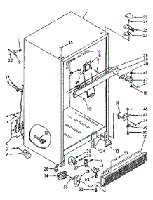 Cabinet Parts parts for Kenmore Refrigerator 106.8740832 (1068740832, 106 8740832) from AppliancePartsPros.com