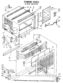 Cabinet parts for Kenmore Heat Pump System 106.8741490 (1068741490, 106 8741490) from AppliancePartsPros.com