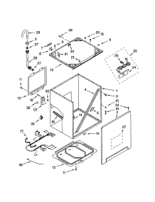 Cabinet And Frame parts for Kenmore Washer 110.22086101 (11022086101, 110 22086101) from AppliancePartsPros.com
