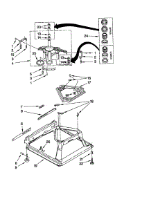Machine parts for Kenmore Washer 110.22292100 (11022292100, 110 22292100) from AppliancePartsPros.com