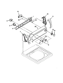 Control Panel parts for Kenmore Washer 110.22292100 (11022292100, 110 22292100) from AppliancePartsPros.com