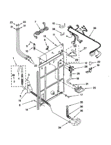 Rear Panel parts for Kenmore Washer 110.22292100 (11022292100, 110 22292100) from AppliancePartsPros.com