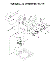 Console And Water Inlet Parts parts for Kenmore Washer 110.22352511 (11022352511, 110 22352511) from AppliancePartsPros.com